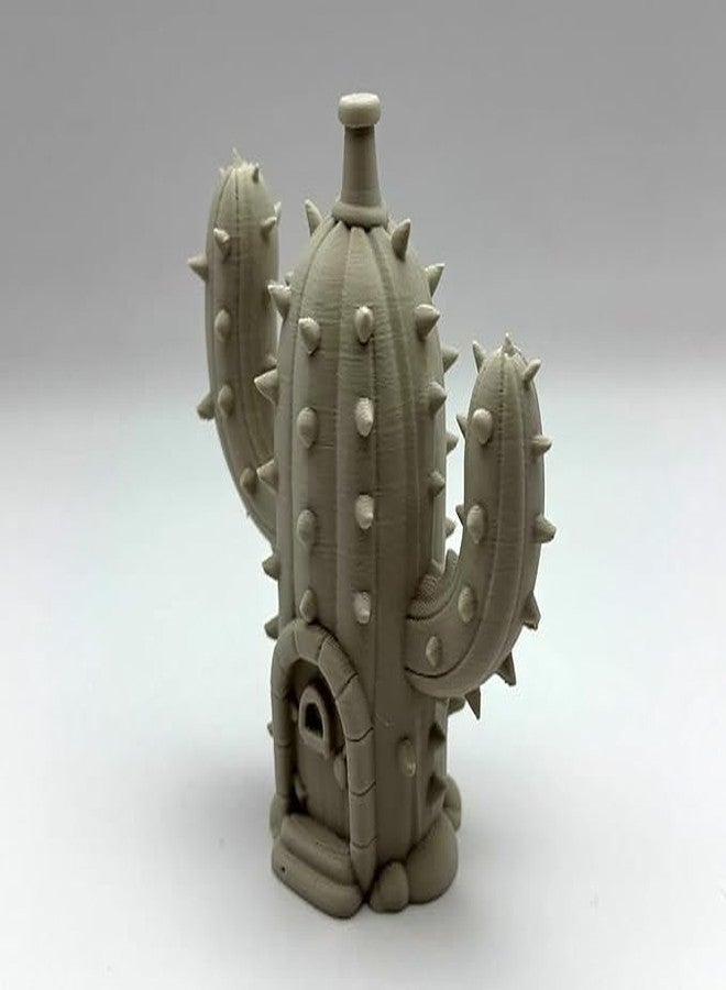 3D CRAFT Cactus Fairy House - Whimsical Miniature Desert Home | Fairy Garden, Terrarium Decor & Magical Collectible - Image 2